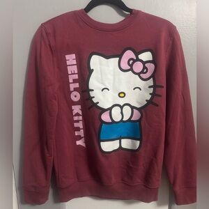 Hello Kitty Maroon sweatshirt size XS
